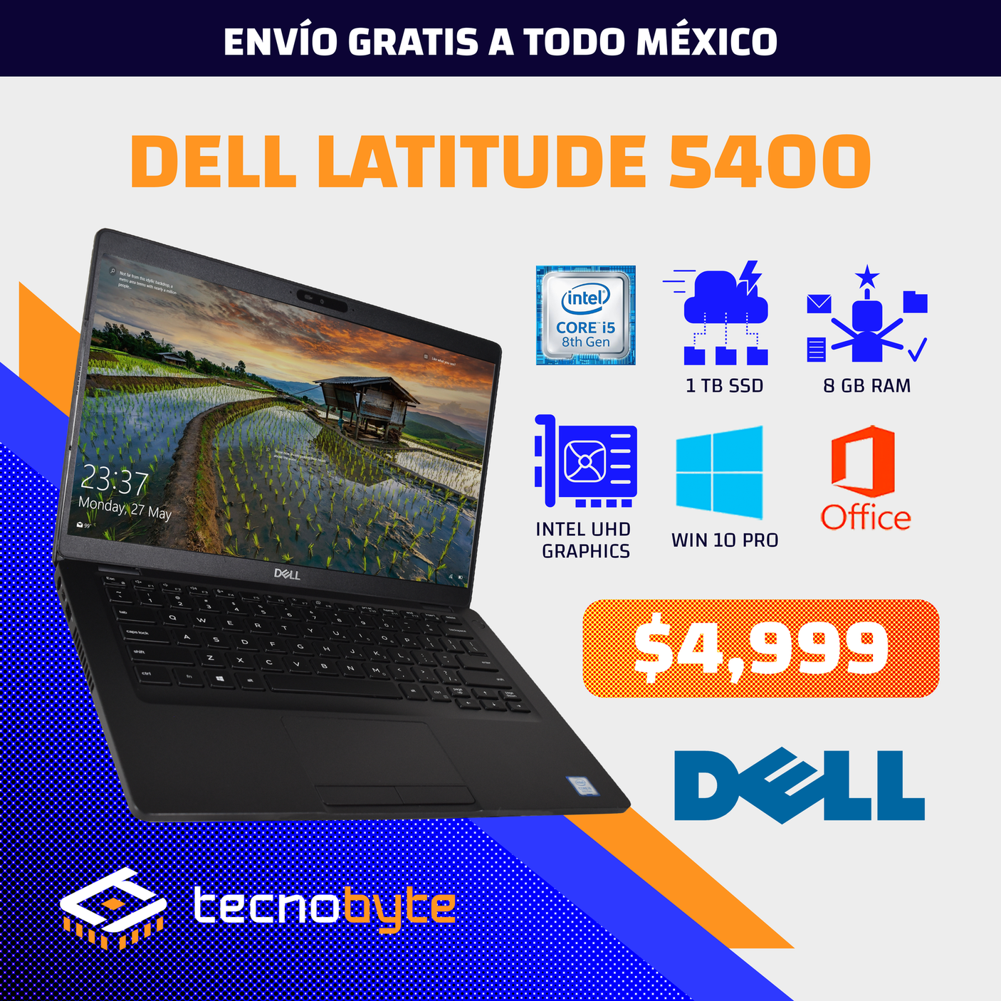 DELL LATITUDE 5400 Intel Core i5 8va 8gb RAM