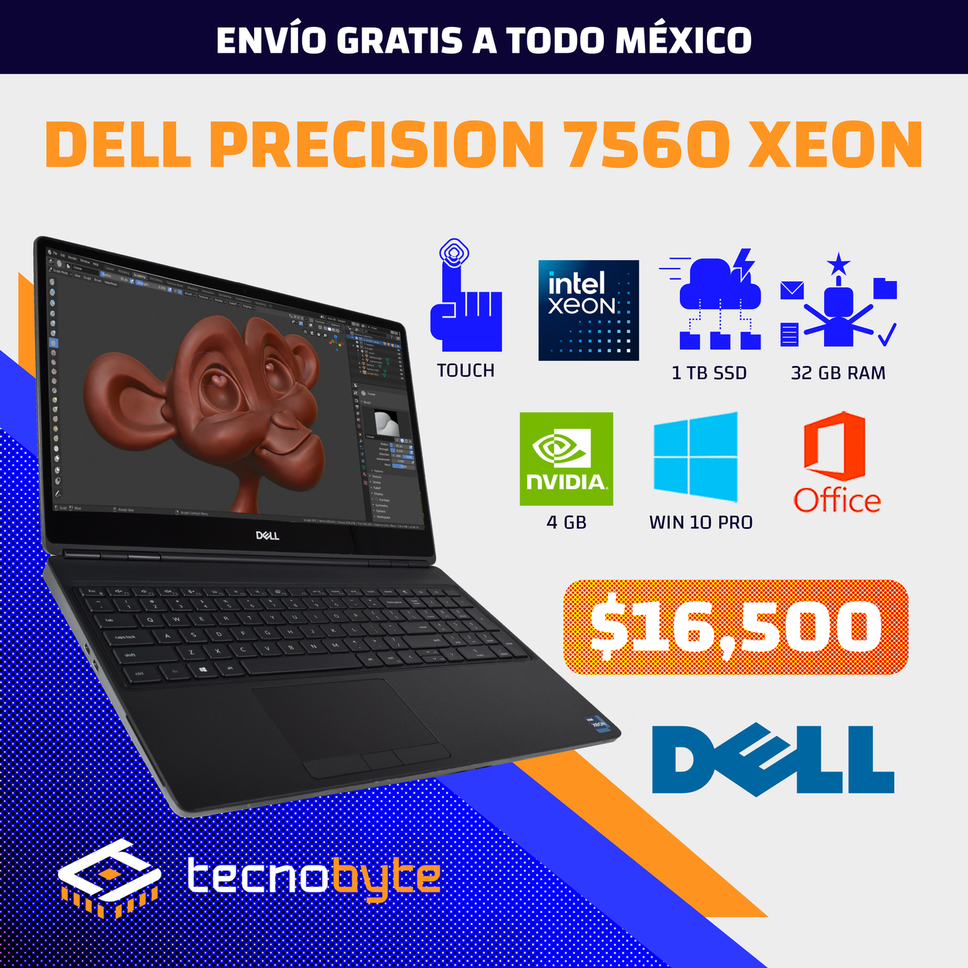 DELL PRECISION 7560 XEON 11va 4GB TV (touch)