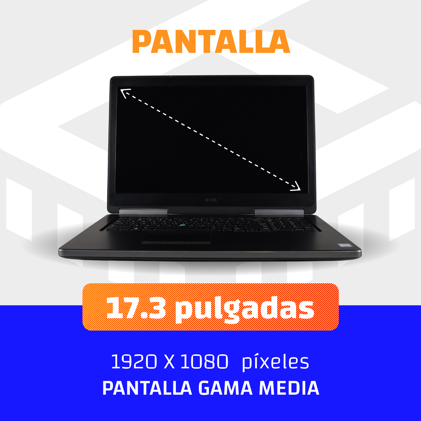 DELL PRECISION 7720 CORE i7 7ma RADEON PRO WX 7100 8GB