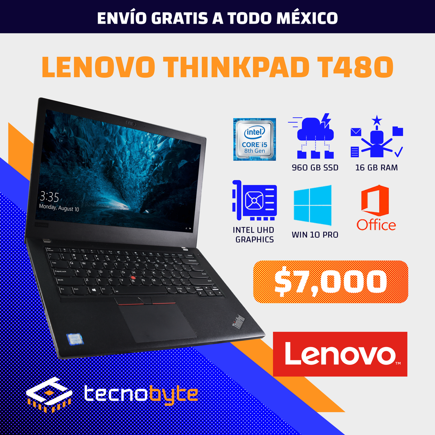 LENOVO THINKPAD T480 INTEL CORE i5 (8VA)