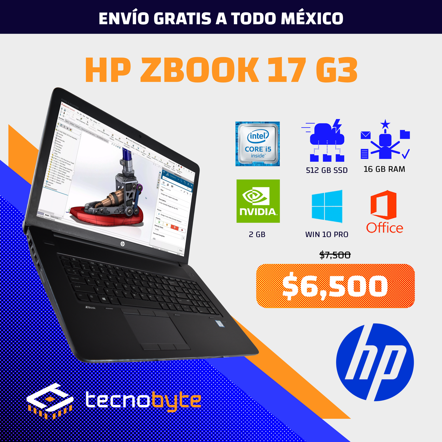 HP ZBOOK 17 G3 i5 6th