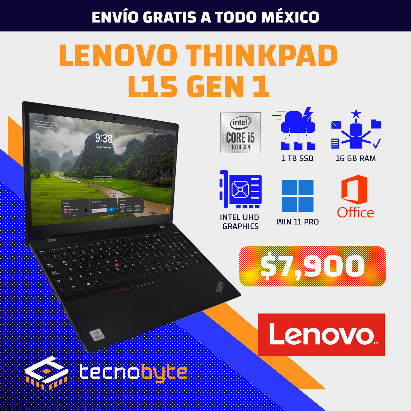 LENOVO THINKPAD L15 CORE i5 (10TH)
