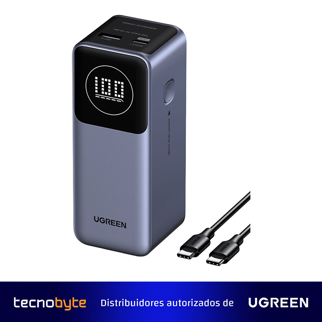 Power Bank Ugreen 12000 mAh Carga Rápida 100W