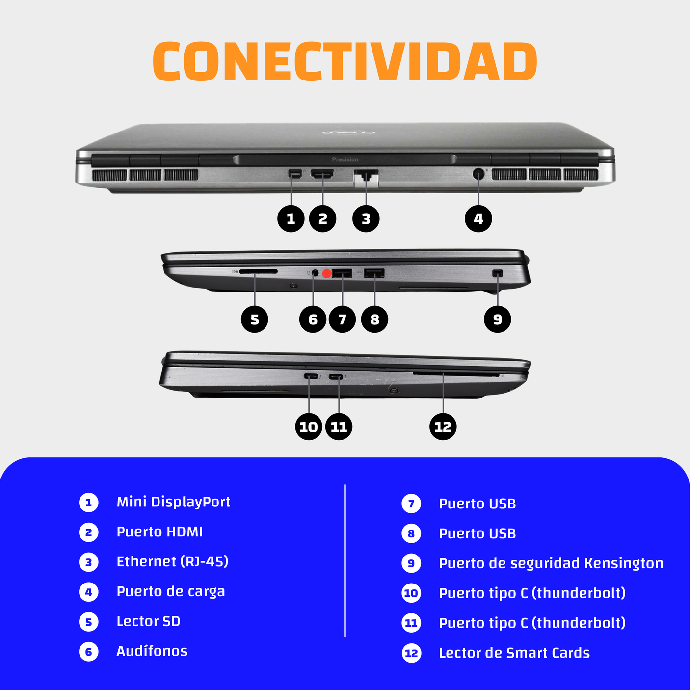 DELL PRECISION 7560 INTEL CORE i9 (11th) RTX 16gb