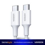 Cable Ugreen USB-C a USB-C 2.0 (1 Metro - Blanco)