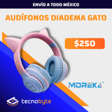 Audífonos Gamer Inalámbricos ST89M Cat con Orejas de Gato – RGB