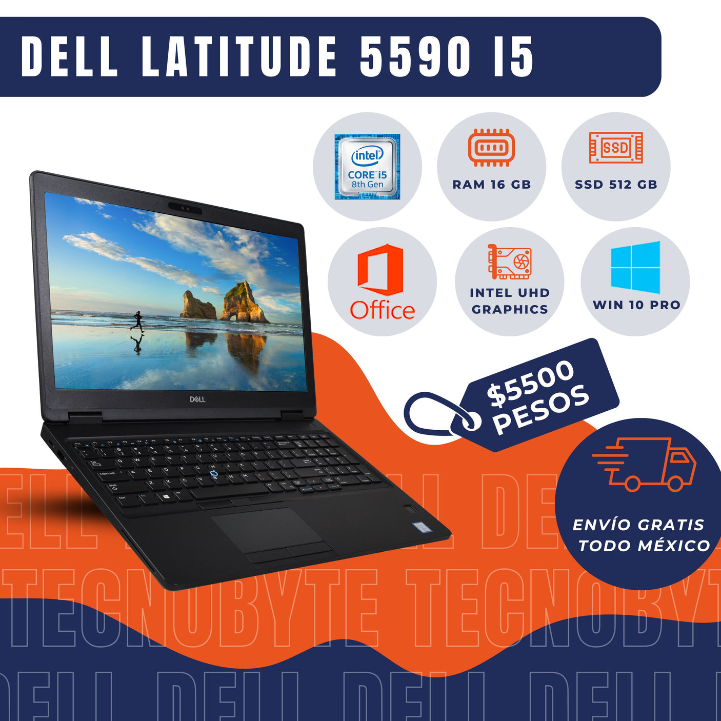 DELL LATITUDE 5590 i5 8va 16 RAM