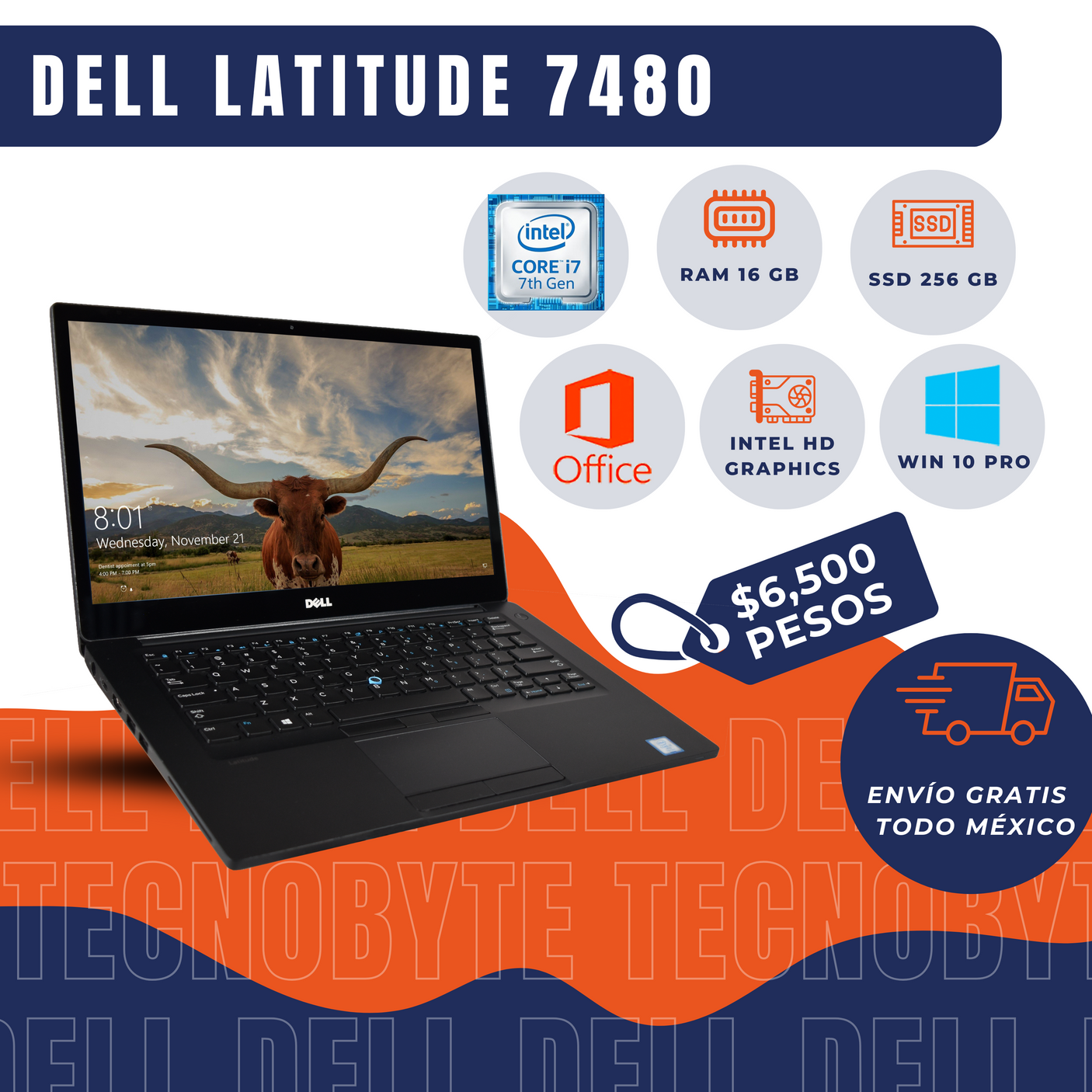 DELL LATITUDE 7480 CORE i7