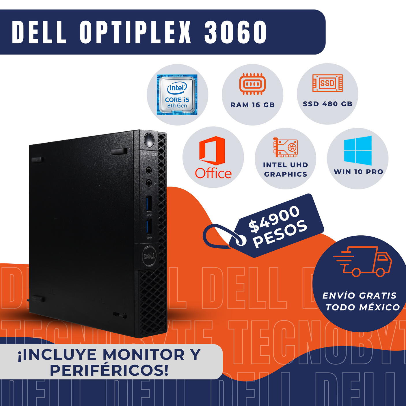 DELL OPTIPLEX 3060 I5 8va 16 RAM