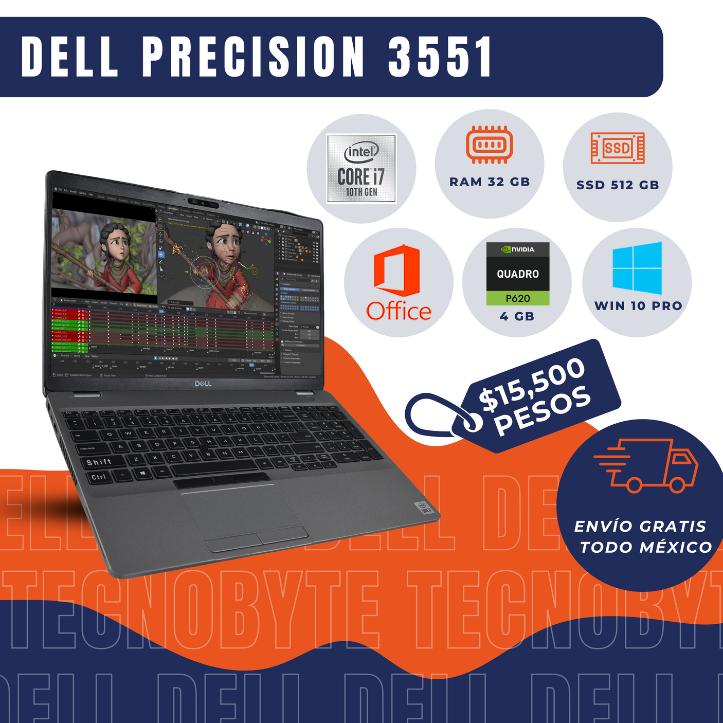 DELL PRECISION 3551 CORE i7