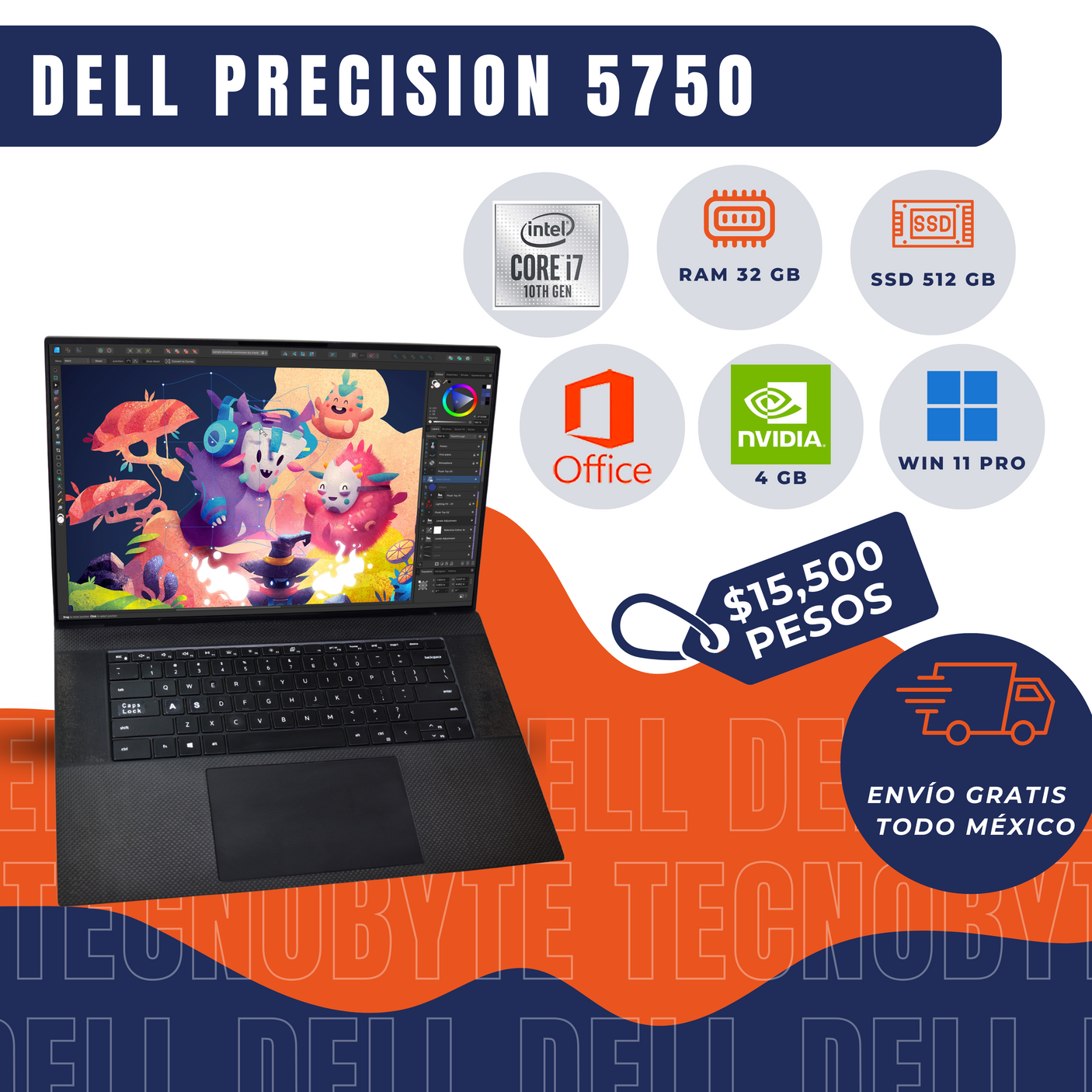 DELL PRECISION 5750 CORE i7 (10TH)
