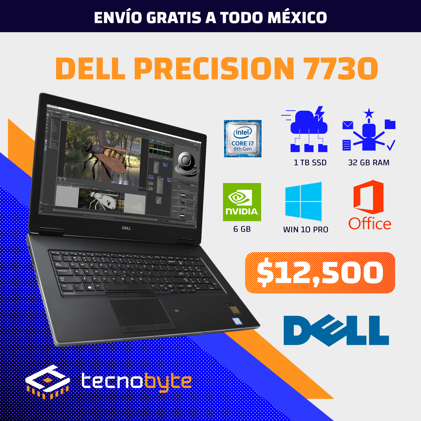 DELL PRECISION 7730 CORE i7 NVIDIA QUADRO 6 GB