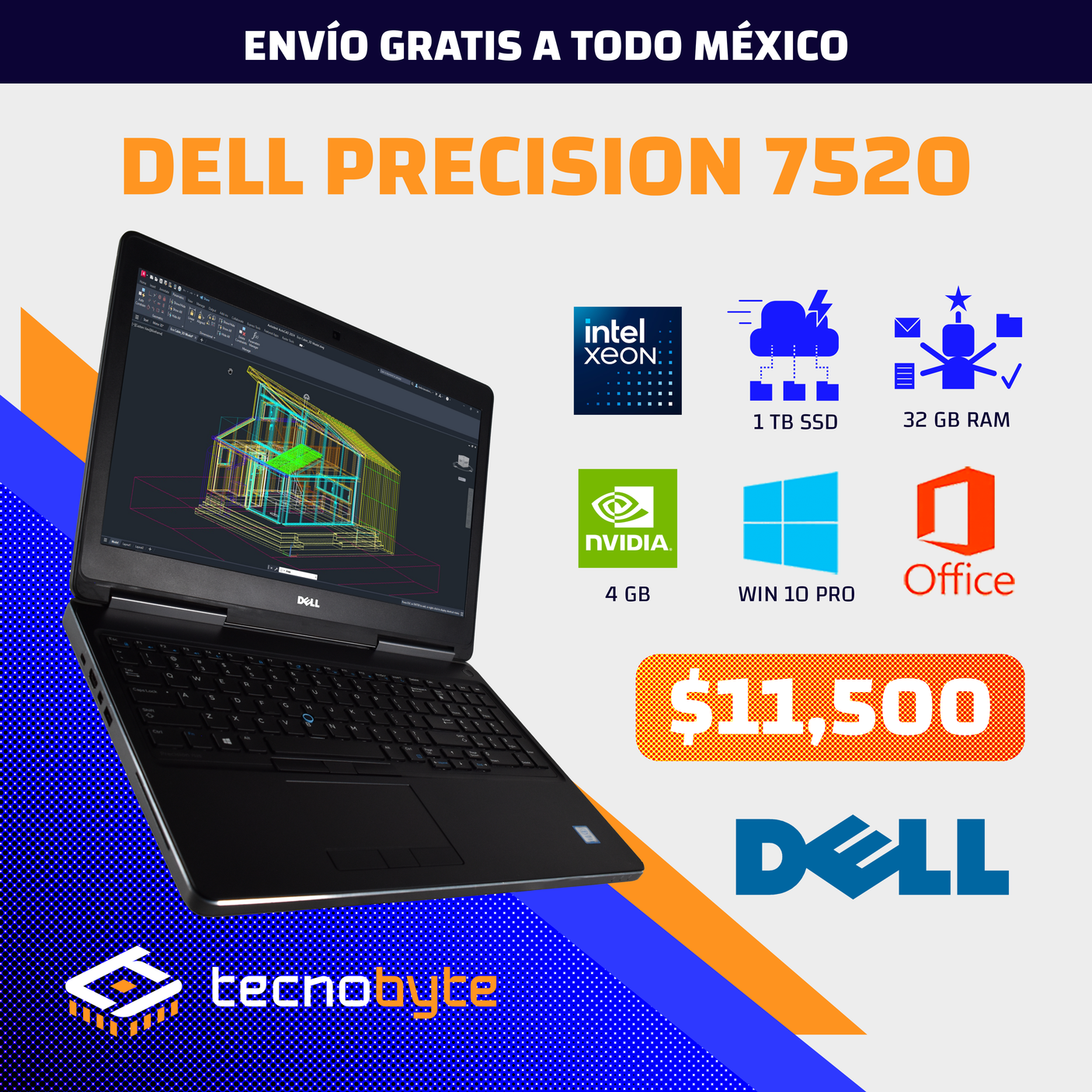 DELL PRECISION 7520 XEON QUADRO 4GB