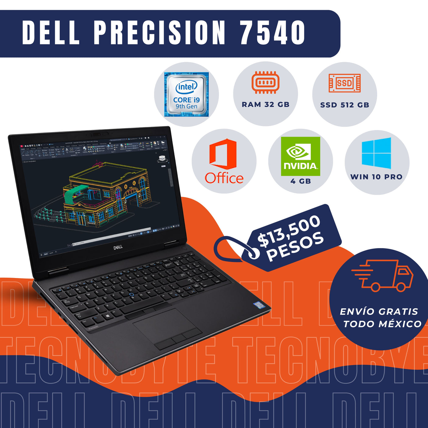 DELL PRECISION 7540 INTEL CORE i9 (9Th)