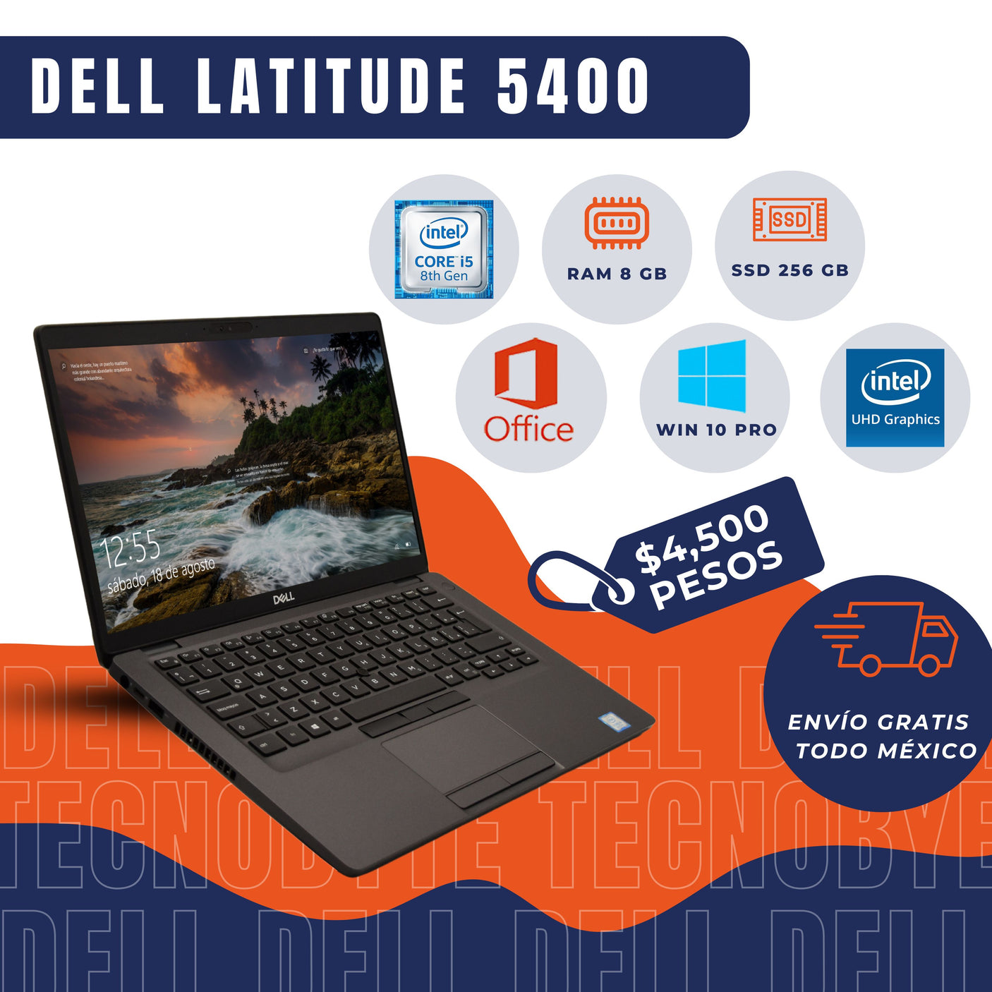 DELL LATITUDE 5400 INTEL CORE i5 (8TH)