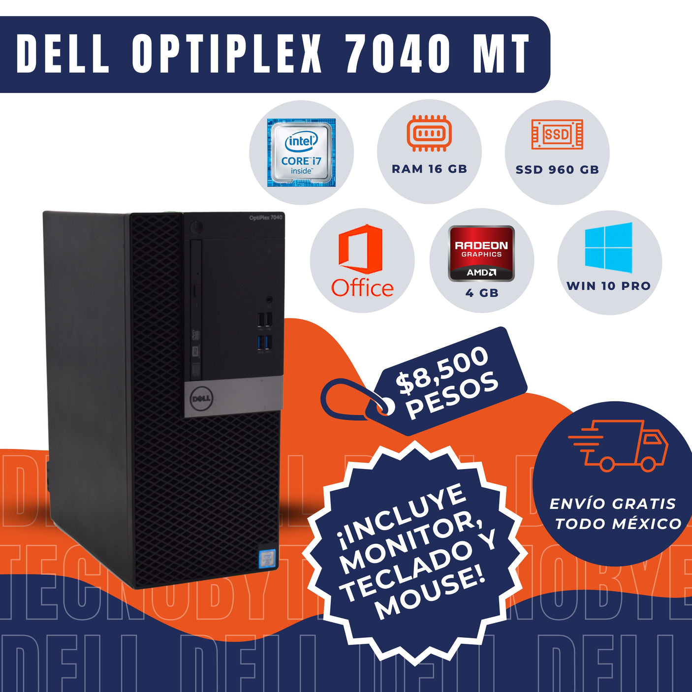 DELL OPTIPLEX 7040 MT INTEL CORE i7 AMD