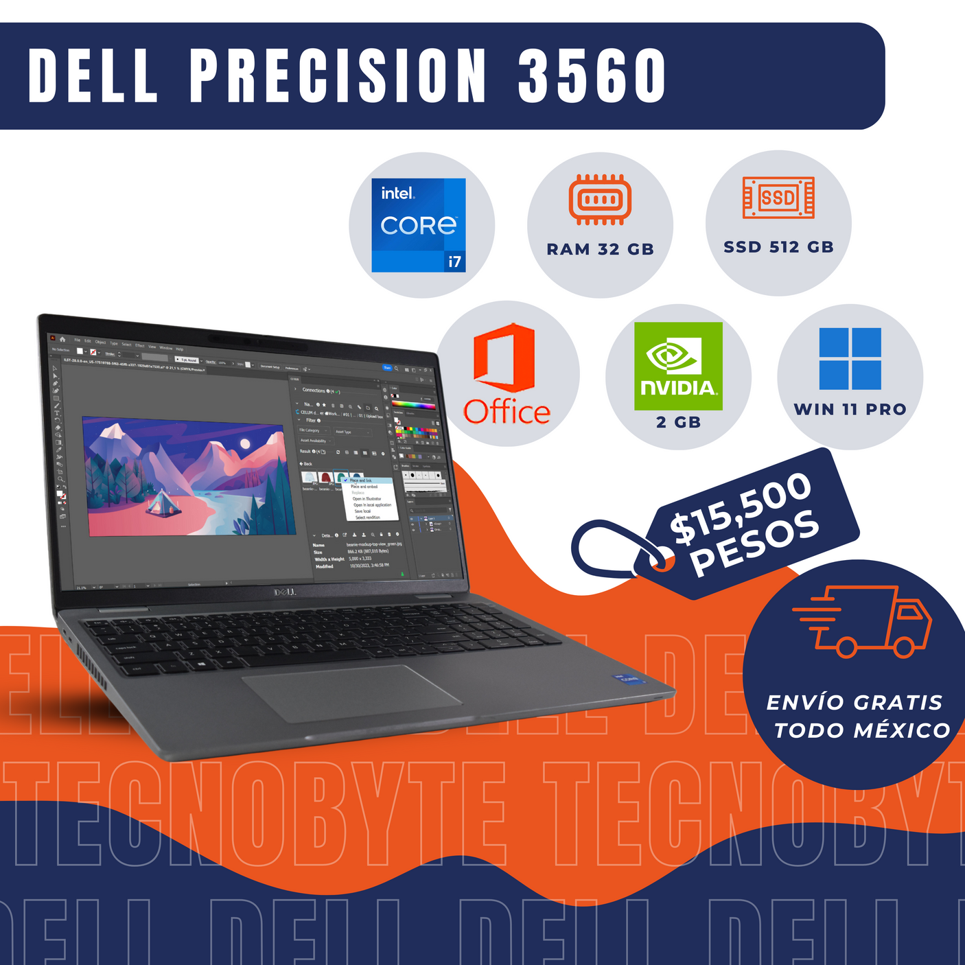 DELL PRECISION 3560 CORE i7 (11VA