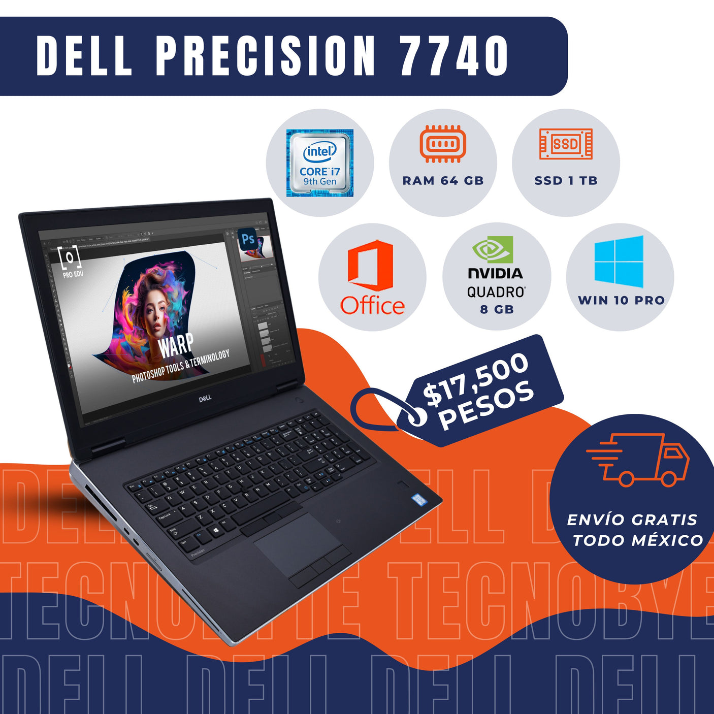 DELL PRECISION 7740 INTEL CORE i7 9TH
