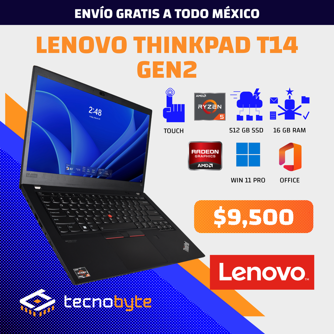 LENOVO THINKPAD T14 AMD RYZEN 5 PRO