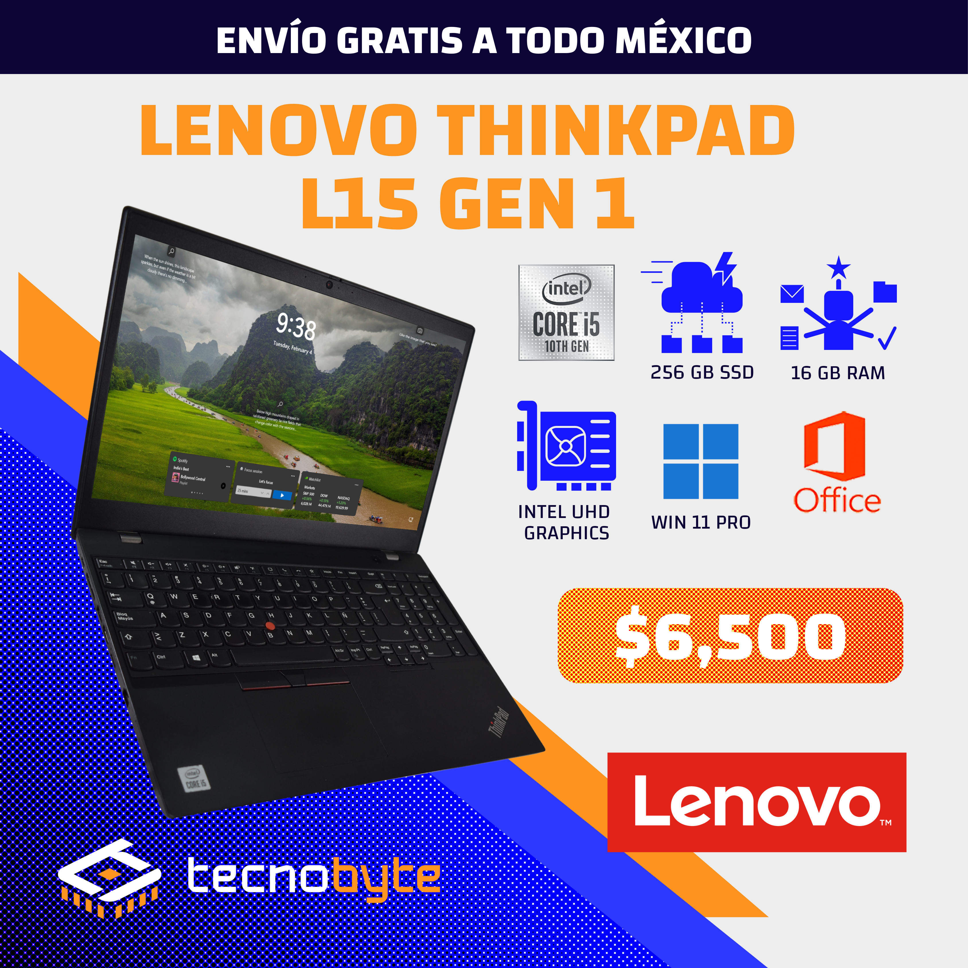 LENOVO THINKPAD L15 CORE i5 (10TH)