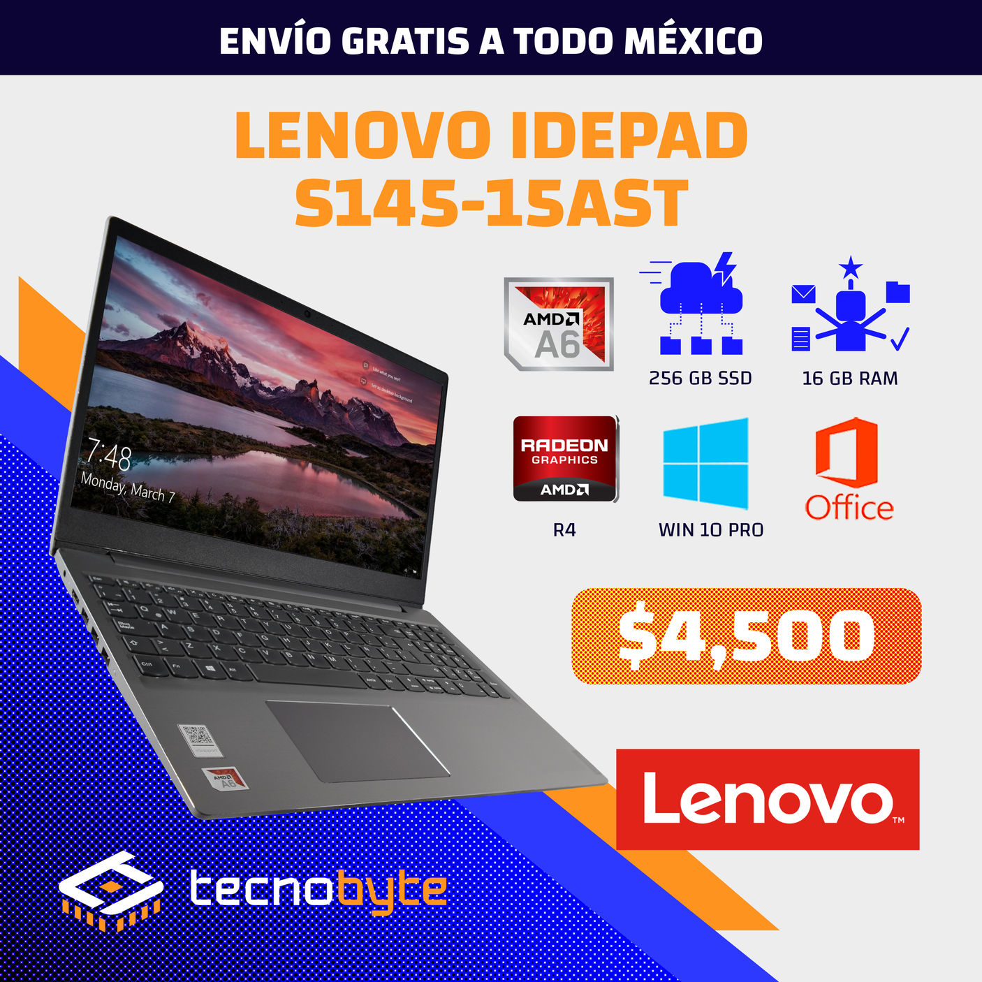 Lenovo Ideapad S145 8ram 256gb