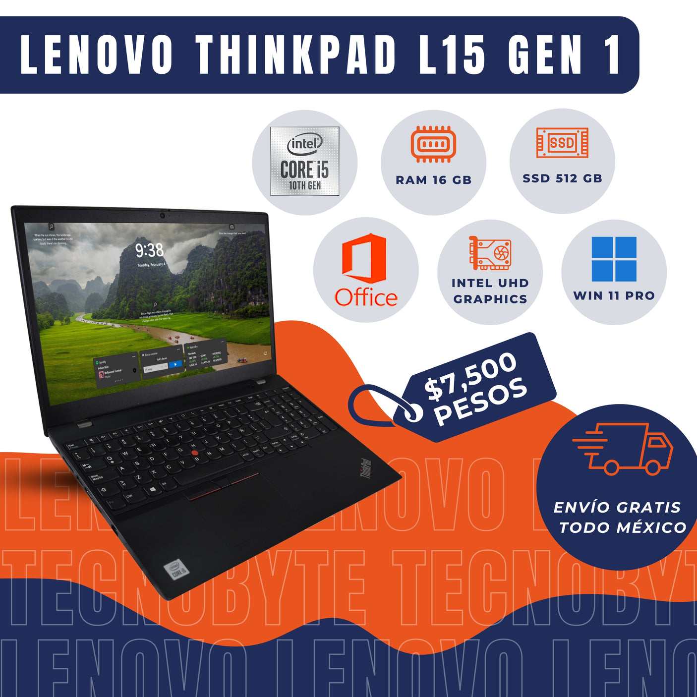 LENOVO THINKPAD L15 CORE i5 (10TH)
