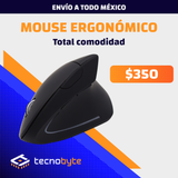 Mouse Ergonómico Vertical Inalámbrico Recargable ME01 – Negro