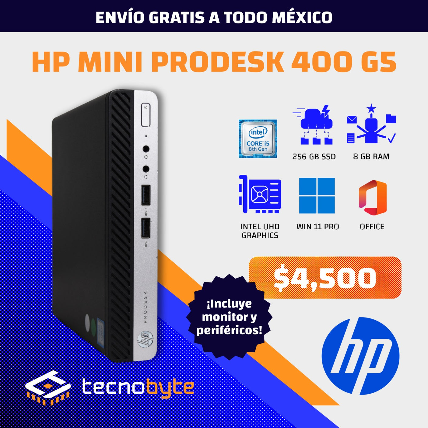 HP PRODESK 400 G4 INTEL CORE i5 (8TH)