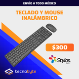 Kit Teclado y Mouse Inalámbrico Stylos SKM100 – Español/Negro